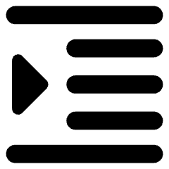 Increase Indent Icon from Core Solid Set