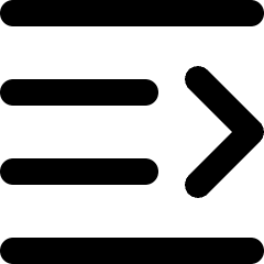 Indent Decrease 2 Icon from Micro Line Set