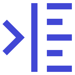 Indent Left Icon from Sharp Duo Set