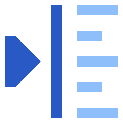 Indent Left Icon from Sharp Flat Set