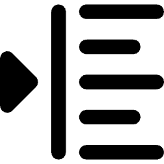 Indent Left Icon from Core Remix Set