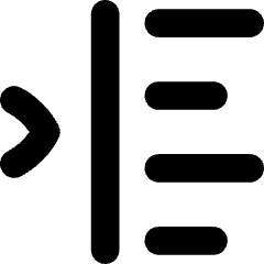 Indent Left Icon from Flex Solid Set