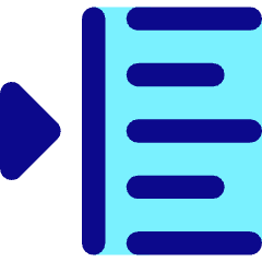 Indent Left Icon from Core Pop Set