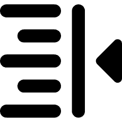 Indent Right Icon from Core Solid Set