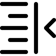 Indent Right Icon from Core Line Set