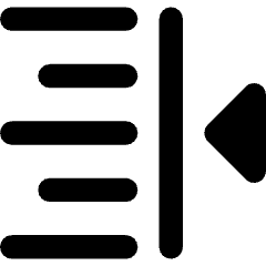 Indent Right Icon from Core Remix Set