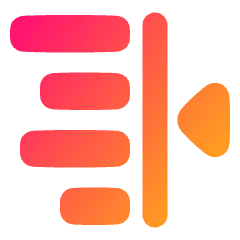 Indent Right Icon from Plump Gradient Set