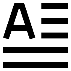 Initial Letter Icon from Sharp Line Set