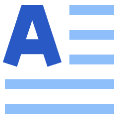 Initial Letter Icon from Sharp Flat Set
