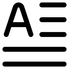 Initial Letter Icon from Core Line Set