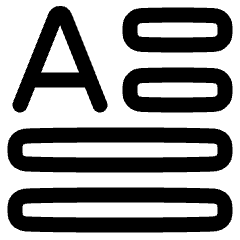 Initial Letter Icon from Plump Line Set