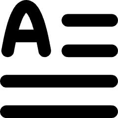 Initial Letter Icon from Flex Solid Set
