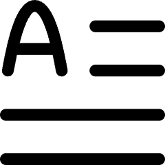 Initial Letter Icon from Flex Line Set
