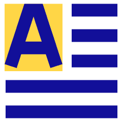 Initial Letter Icon from Sharp Pop Set