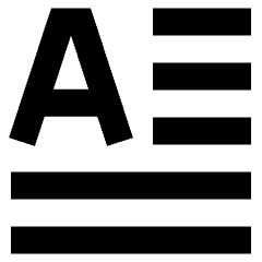 Initial Letter Icon from Sharp Remix Set