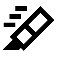 Ink Highlighter Move Icon from Sharp Line - Streamline Material Set