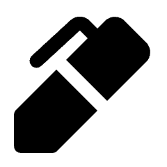 Ink Pen Fill Icon from Rounded Fill - Material Pro Set