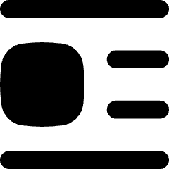 Insert Center Left 1 Icon from Flex Solid Set