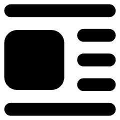 Insert Center Left 1 Icon from Core Solid Set