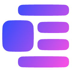 Insert Center Left 2 Icon from Plump Gradient Set