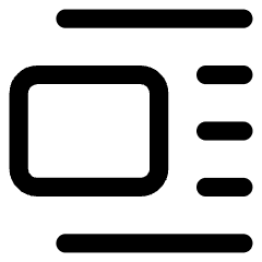 Insert Center Left 2 Icon from Core Line Set