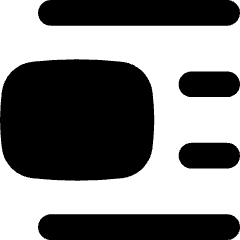 Insert Center Left 2 Icon from Flex Solid Set