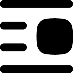 Insert Center Right 1 Icon from Flex Solid Set