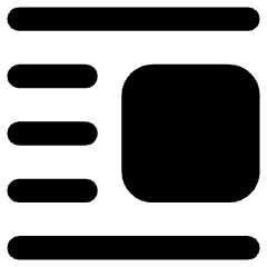 Insert Center Right 1 Icon from Core Remix Set