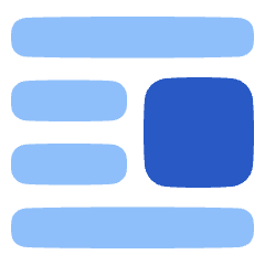 Insert Center Right 1 Icon from Plump Flat Set