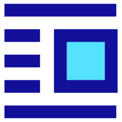 Insert Center Right 1 Icon from Sharp Pop Set