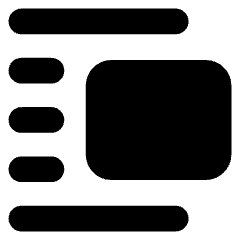 Insert Center Right 2 Icon from Core Solid Set