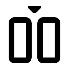 Insert Column Icon from Rounded Line - Material Pro Set