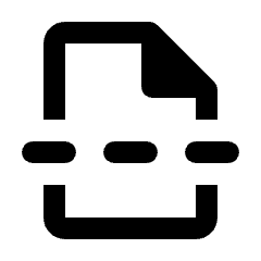 Insert Page Break Icon from Rounded Line - Streamline Material Set
