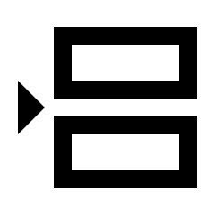 Insert Row Icon from Sharp Line - Material Pro Set