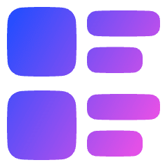 Insert Side Icon from Plump Gradient Set