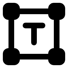 Insert Text Fill Icon from Rounded Fill - Streamline Material Set