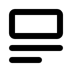 Insert Top Icon from Rounded Line - Streamline Material Set