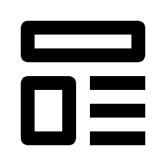 Insert Top And Left Icon from Outlined Line - Streamline Material Set