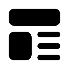 Insert Top And Left Fill Icon from Rounded Fill - Material Pro Set