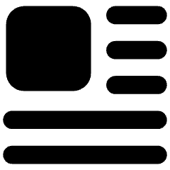 Insert Top Left Icon from Core Solid Set