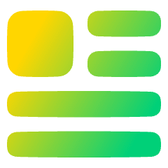 Insert Top Left Icon from Plump Gradient Set