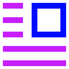 Insert Top Right Icon from Sharp Neon Set