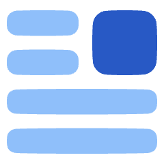 Insert Top Right Icon from Plump Flat Set