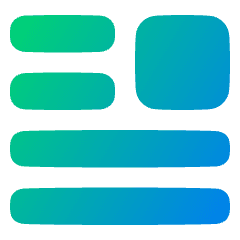 Insert Top Right Icon from Plump Gradient Set