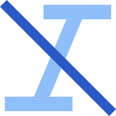 Italic Off Icon from Sharp Flat Set