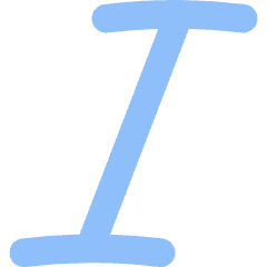 Italic Text Icon from Flex Flat Set