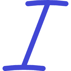 Italic Text Icon from Flex Duo Set