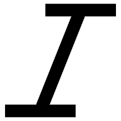 Italic Text Icon from Sharp Remix Set