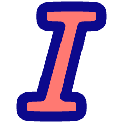 Italic Text Icon from Plump Pop Set