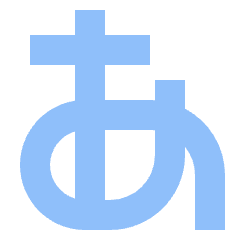 Japanese Alphabet Icon from Sharp Flat Set